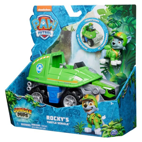 paw patrol jungle pups deluxe vehicle rocky
