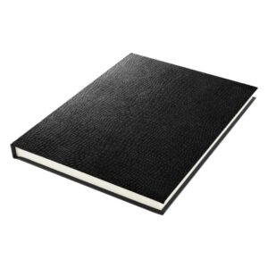 kangaro k 5320 schetsboek a5 creme 120gr blanco papier, 140 blz hard cover zwart