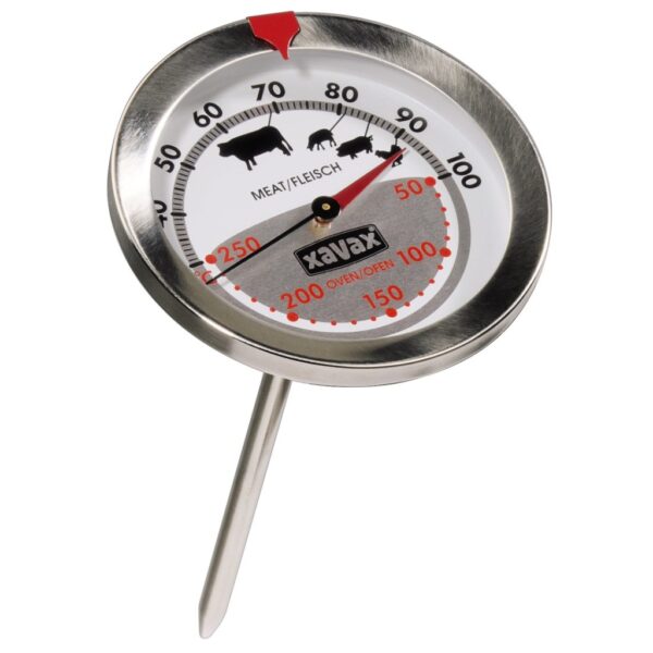 xavax vlees en oventhermometer inox matt