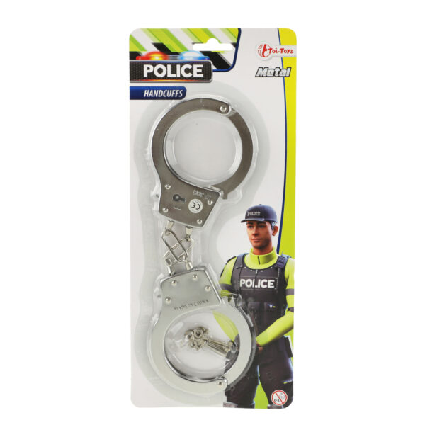 police toi toys metalen politie handboeien 28 cm